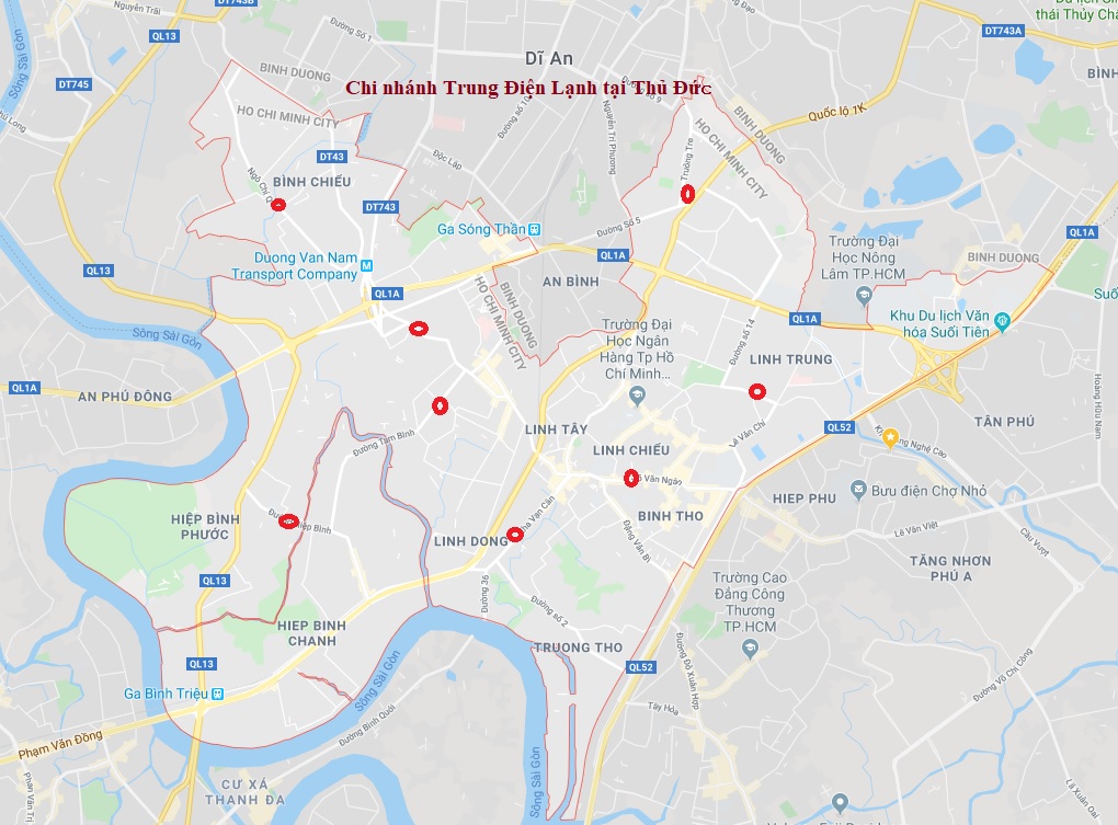 Chi nhánh sửa máy lạnh tại Thủ Đức